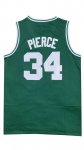 Maillot de Basket #34 Pierce 2007-08 Boston Celtics M&N Vert Brodé